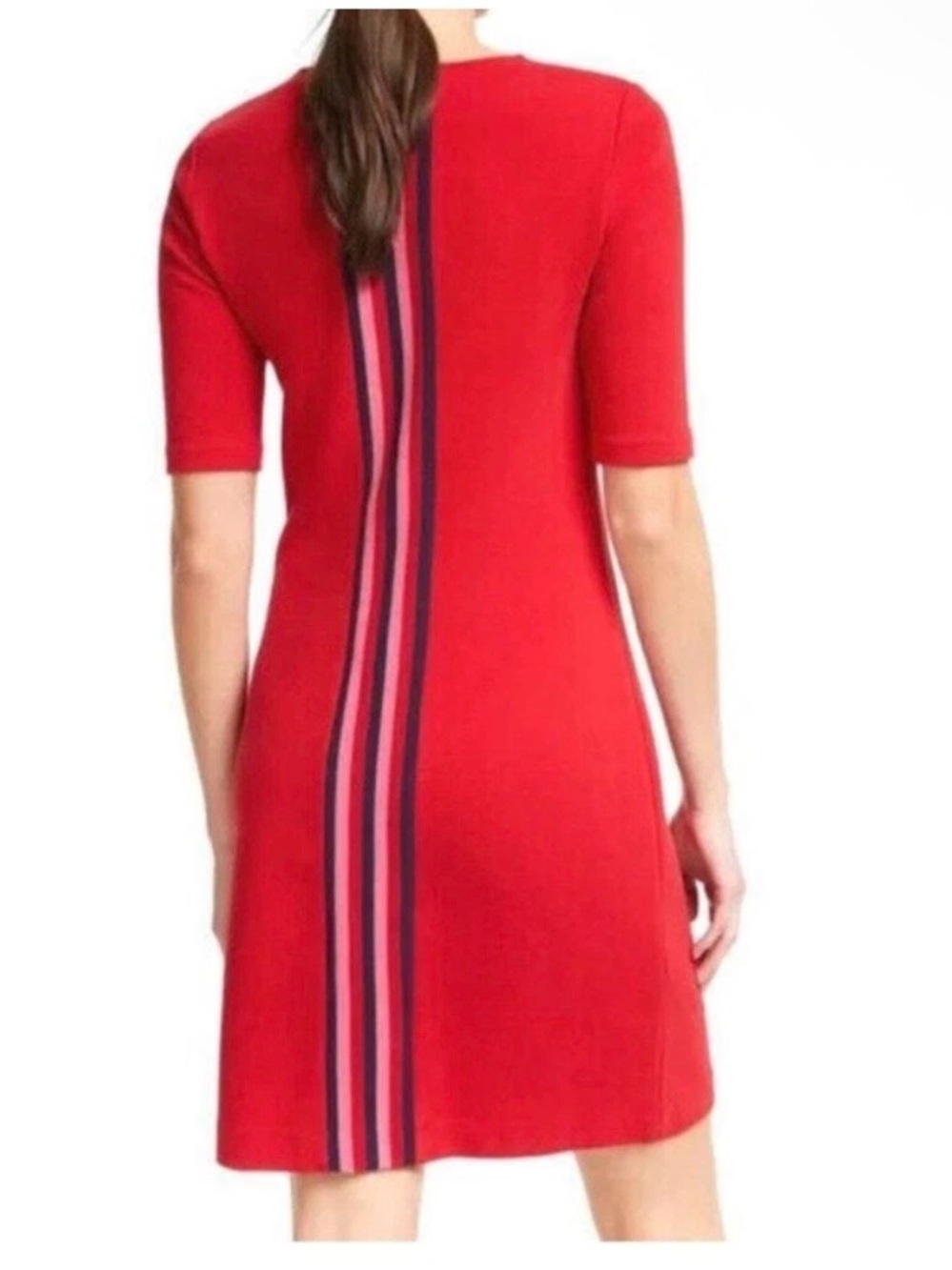 Boden Jemima Ottoman Dress Red Stripe Back Women Size US 14R